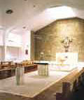 interior of chapel at Halton